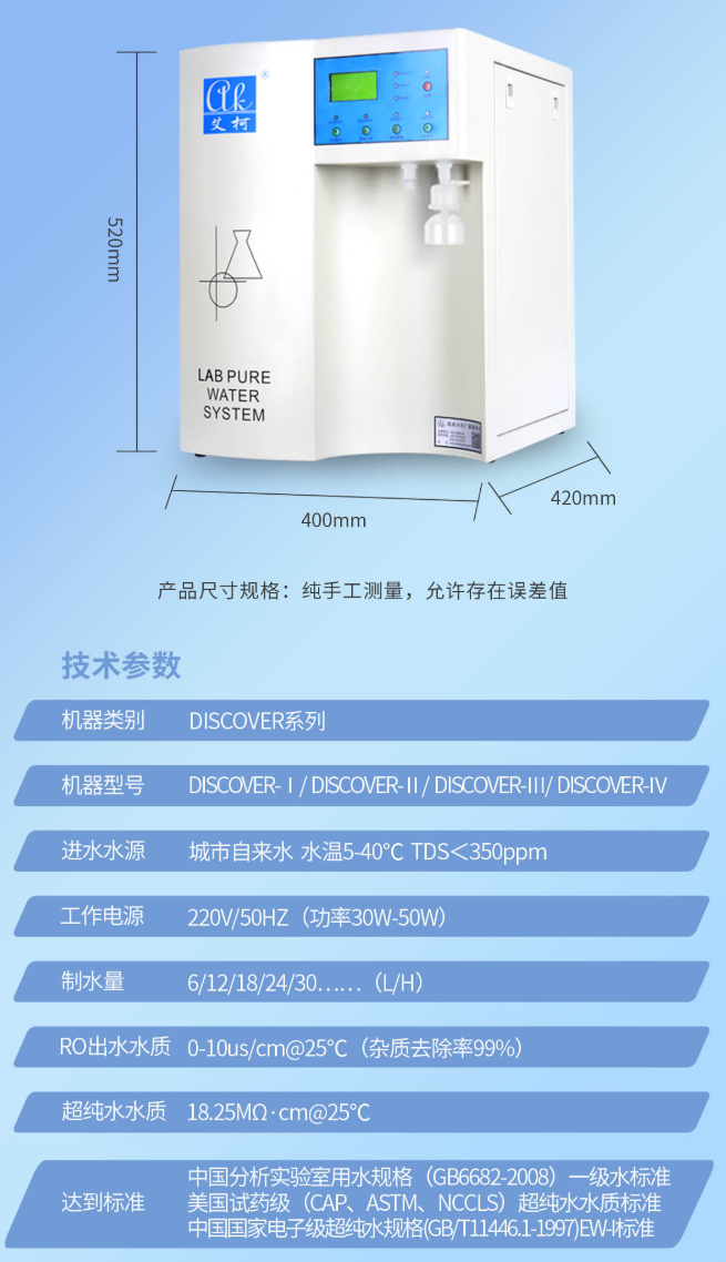 四川疾控中心實(shí)驗(yàn)室純水機(jī)Discover-I插圖2 四川疾控中心實(shí)驗(yàn)室純水機(jī)Discover-I插圖2